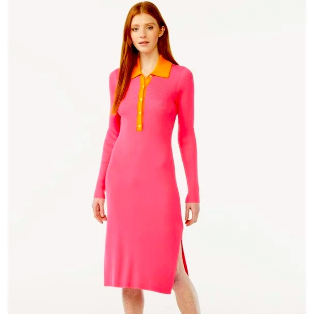 FREE ASSEMBLY bodycon knit ribbed dress